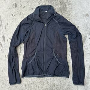 RARE Lululemon Women’s Size 6 Black Mesh Run Wild Jacket